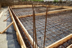 Concrete slab foundation